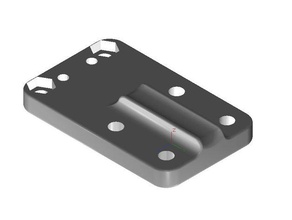 prusa mandel z stop sólido furos de montagem direta 9,5 mm ctrs 25 dia Impressora 3d peças microinterruptor mendel nal curso 3d print model - Mito3D