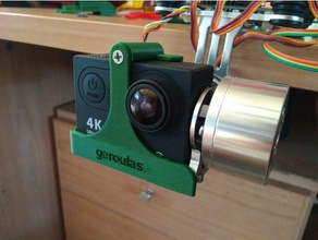 eken h9 montagem do cardan câmera 3d print model - Mito3D