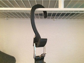 belt hook hanger closet organization bedroom wardrobe 3d print model - Mito3D