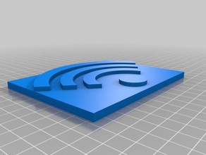 wifi art decoración de la inútil 3d print model - Mito3D