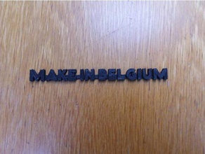 logo maker group belgium signs & logos 3d print model - Mito3D