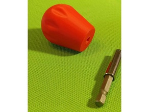 la fuerza de los pequeños screwdiver cambio rápido diy hexagonal inserte el tornillo inserto roscado 3d print model - Mito3D