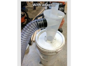 cyclone separator hose adaptor parts 3d print model - Mito3D