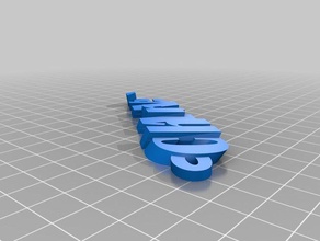 mon personnalisés iamburny du texte - nom porte-clés télécommande de l'organisation personnalisé 3d print model - Mito3D