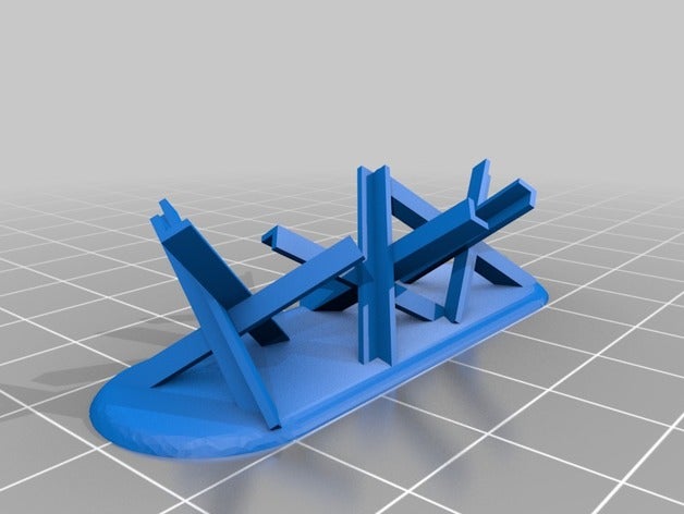 tank trap scaled 1 72 20mm 3d printing 3D print model - Mito3D