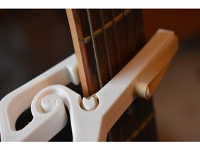 rubber band capo music guitar solidworks 3d print model - Mito3D