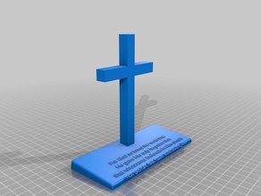 il mio personalizzati croce base5 su misura 3d print model - Mito3D