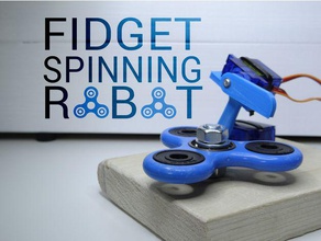 fidget spinner robot toy & game accessories arduino fusion360 instructables servo 3d print model - Mito3D