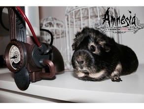 amnesia machine guinea pigs pets animals arduino automatic bioshock infinite dispencer feeder pig steampunk gear steam engine 3d print model - Mito3D