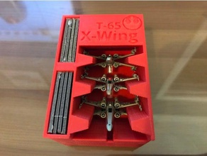 t x x3 tutucu kanat-65 x-wing minyatür stanley Organizatör oyuncak & oyun aksesuarları starwars star wars xwing 3d print model - Mito3D