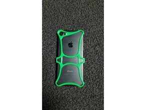 iphone 7 exoskeleton minimalistic cover mobile phone case 3d print model - Mito3D