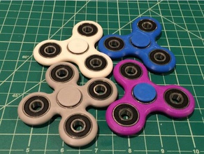 fidget spinner tri quad versions toys & games 608 bearing bearings fidget-toy hand spinners toy 3d print model - Mito3D