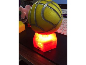 glowing apple eden base remixed 3d printing adafruit gemma trinket cosplay cosplays accessory prop infrared led neo pixel switch 3d print model - Mito3D