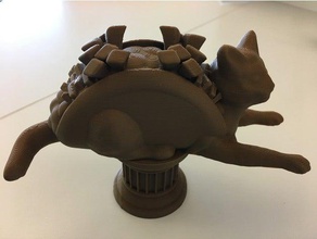 taco gato troféu animais 3d print model - Mito3D