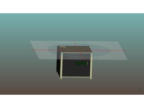 laser enclosure wip buildings & structures 3d printer box housing 3d print model - Mito3D