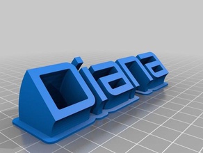 diana office customized 3d print model - Mito3D