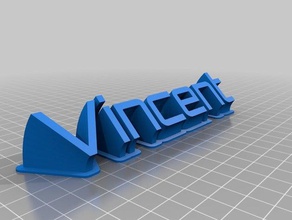 vincent office personalizado 3d print model - Mito3D