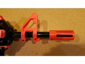 nerf stryfe muzzle break worker barrel diy gun 3d print model - Mito3D