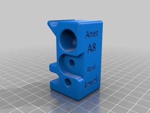anet a8 dial bed leveler 3d printing tests leveling checker indicater glass print 3d print model - Mito3D