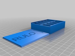 my customized stackable multi box rulo organization 3d print model - Mito3D