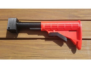 stryfe nerf ar15 m4 carbine extensible stock le bricolage nerfgun pistolet 3d print model - Mito3D