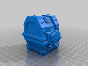 clash royale legendary chest 3d printing fidget spinner model 3d print model - Mito3D