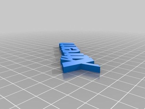 xtrem Schlüsselanhänger kundengebundene 3d print model - Mito3D