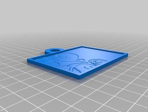 test card 2d art customized 3d print model - Mito3D