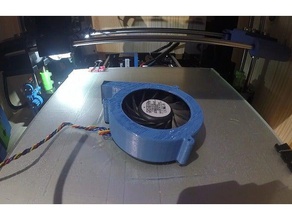 ancien ventilateur de soufflage radial Imprimante 3d accessoires souffleur soufflant refroidissement fan 3d print model - Mito3D