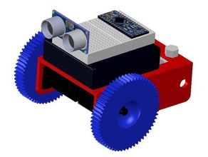 autonomous obstacle avoidance arduino robot robotics solidworks 3d print model - Mito3D