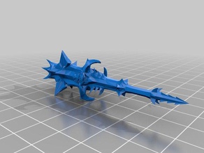 mace molag-bal 3d printing prop skyrim weapon elder scrolls video games 3d print model - Mito3D