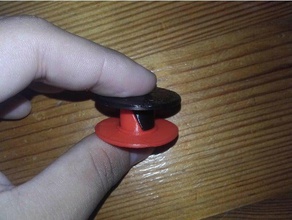 spiner cap 15 mm delik bükülmüş oyuncak & oyun aksesuarları fidget spinner 3d print model - Mito3D