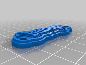 bazinga keychains customized 3d print model - Mito3D