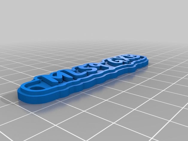 meine angepasste multiline-tag Schlüsselanhänger kundengebundene 3D print model - Mito3D