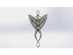 arwen's necklace jewelry arwen lord rings 3d print model - Mito3D