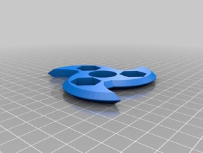 deadly wave fidget1 2hex toys & games customized 3d print model - Mito3D