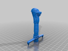 garralonga lápis topper office jogo trono jon snow espada 3d print model - Mito3D