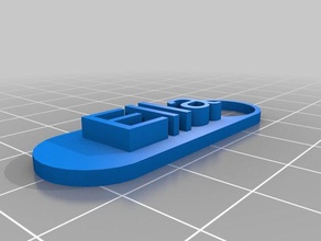 ella Schlüsselanhänger kundengebundene 3d print model - Mito3D