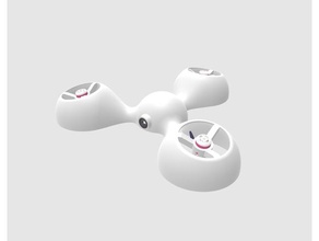 personalizable drone caso - carcaza diy la mosca motor 3d print model - Mito3D