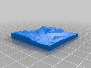 barrage de grand coulee Carte en 3d le la géographie géologie carte 3d print model - Mito3D