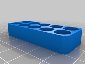 10 piece counter 7mm beads tool holders & boxes bead counting customized sorting tray 3d print model - Mito3D