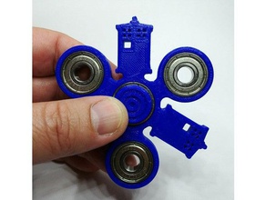 police box spinner resembles tardis toy & game accessories doctorwho doctor drwho dr fidget fidget-toy fidgeting fidgetspinner hand spinners cap spinning tri 3d print model - Mito3D