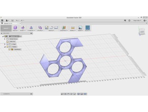 hexagone spinner L'impression 3d de la conception fidget toupie jouet 3d print model - Mito3D
