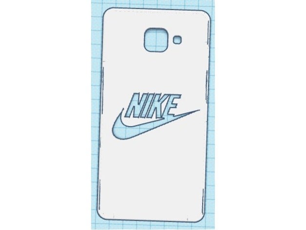 samsung galaxy a5 - caso de telefone nike celular a 2017 3D print model - Mito3D