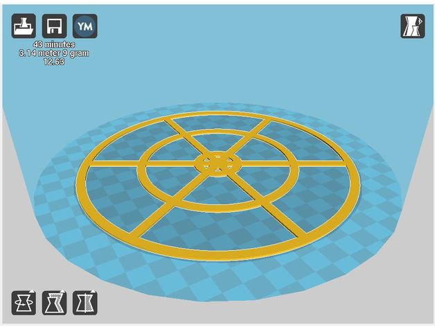 delta de l'étalonnage L'impression 3d tests test d'étalonnage l'imprimante kossel calibrage 3D print model - Mito3D