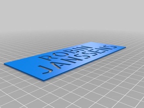 nombre moderno de la plantilla herramientas del arte personalizado 3d print model - Mito3D