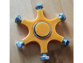 fidget giratório m6 do parafuso brinquedos & games spinner 3d print model - Mito3D