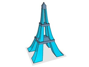 eiffel tower 3d-drucken doodle3d verwandeln 3d print model - Mito3D