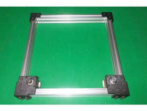 diy l suporte de movimento linear guia do eixo x quadro slide caseiro impressora 3d a laser cnc A impressão 3d print model - Mito3D