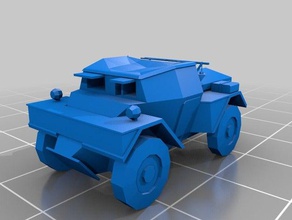 daimler dingo armoured car toy & game accessories arnhem flames war ww2 tank weapons wwii 3d print model - Mito3D